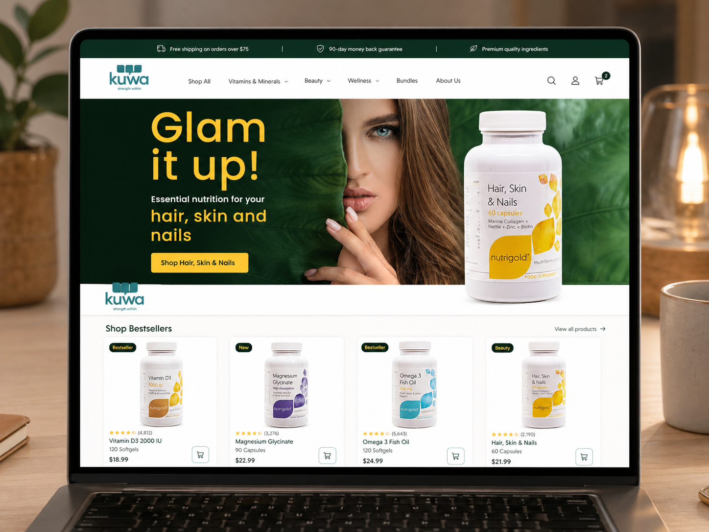 Nutrigold — e-commerce store