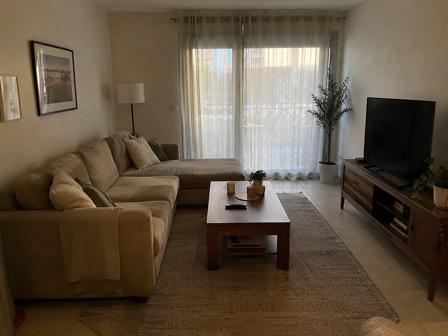 The living room before
