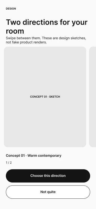 Concepts wireframe